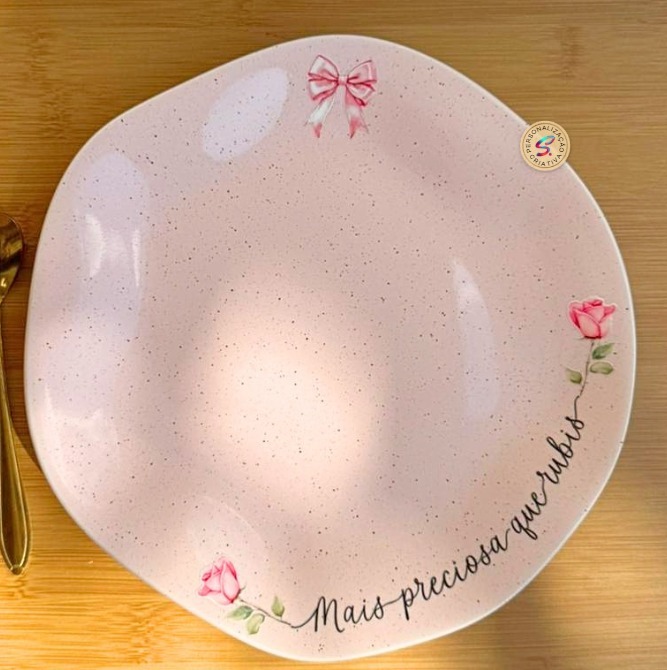 Louça cristã prato Mais preciosa que rubis
